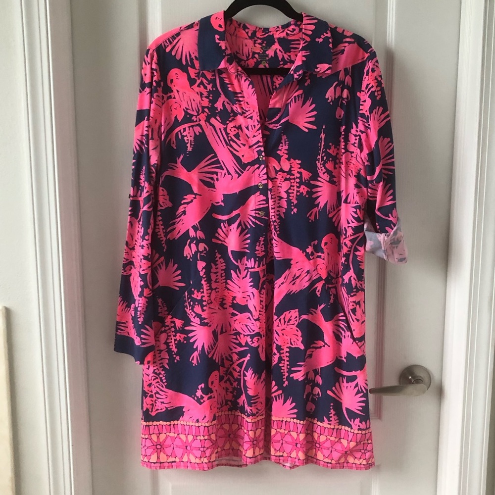 LillyPulitzer Navy and Pink dress